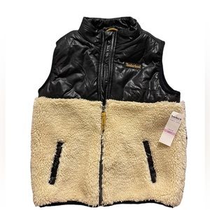 NWT kids Timberland Sherpa puffer vest size 6T